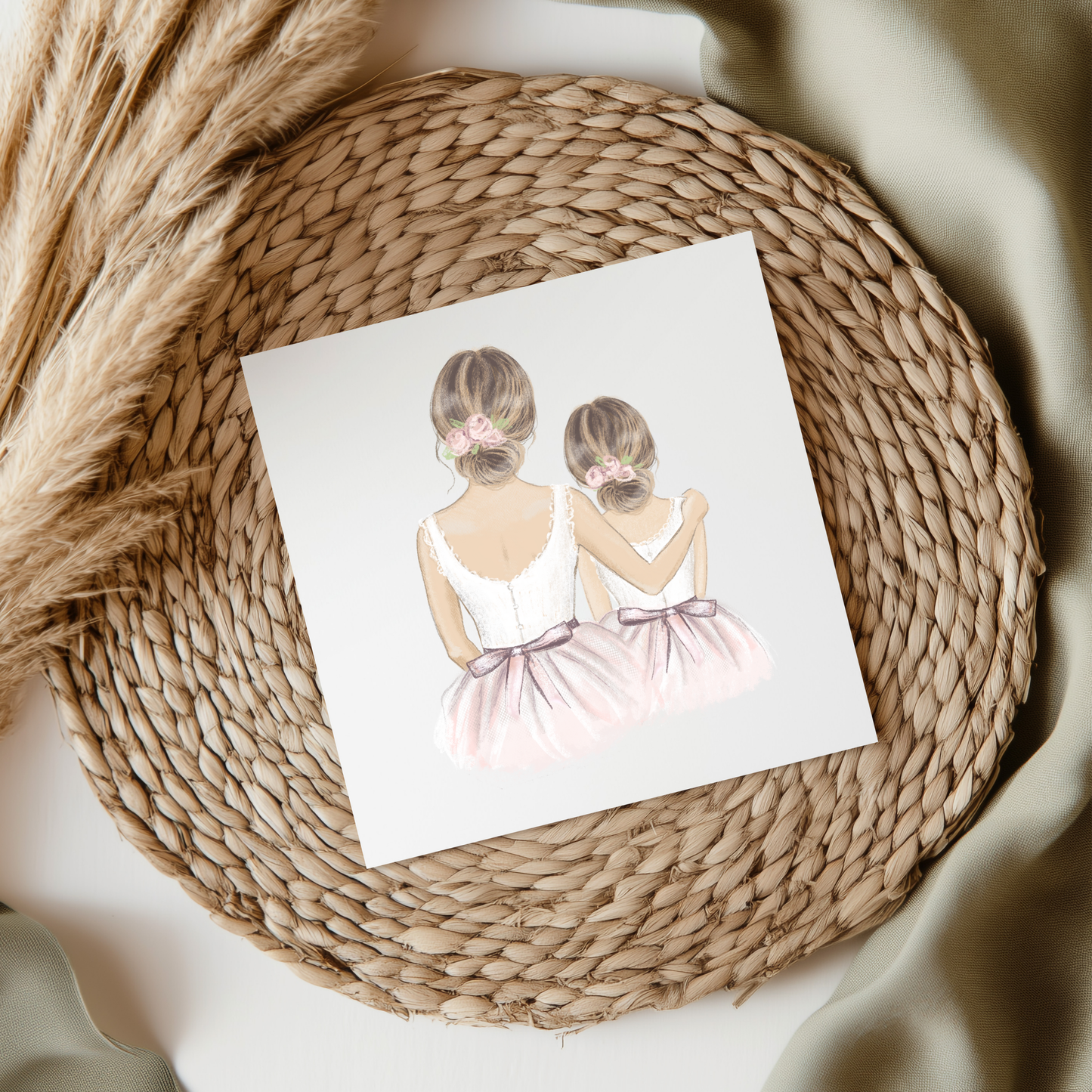 Bride & Flower Girl Pink UVDTF Transfer