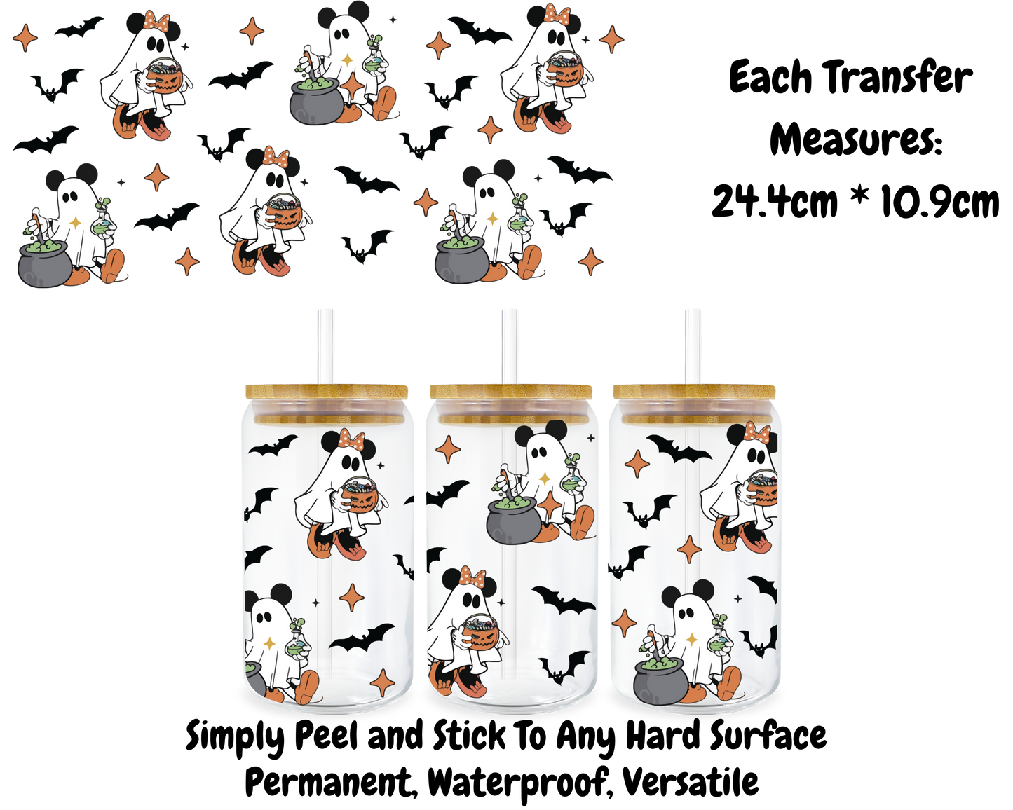 Ghosts - 16oz UV DTF Transfer