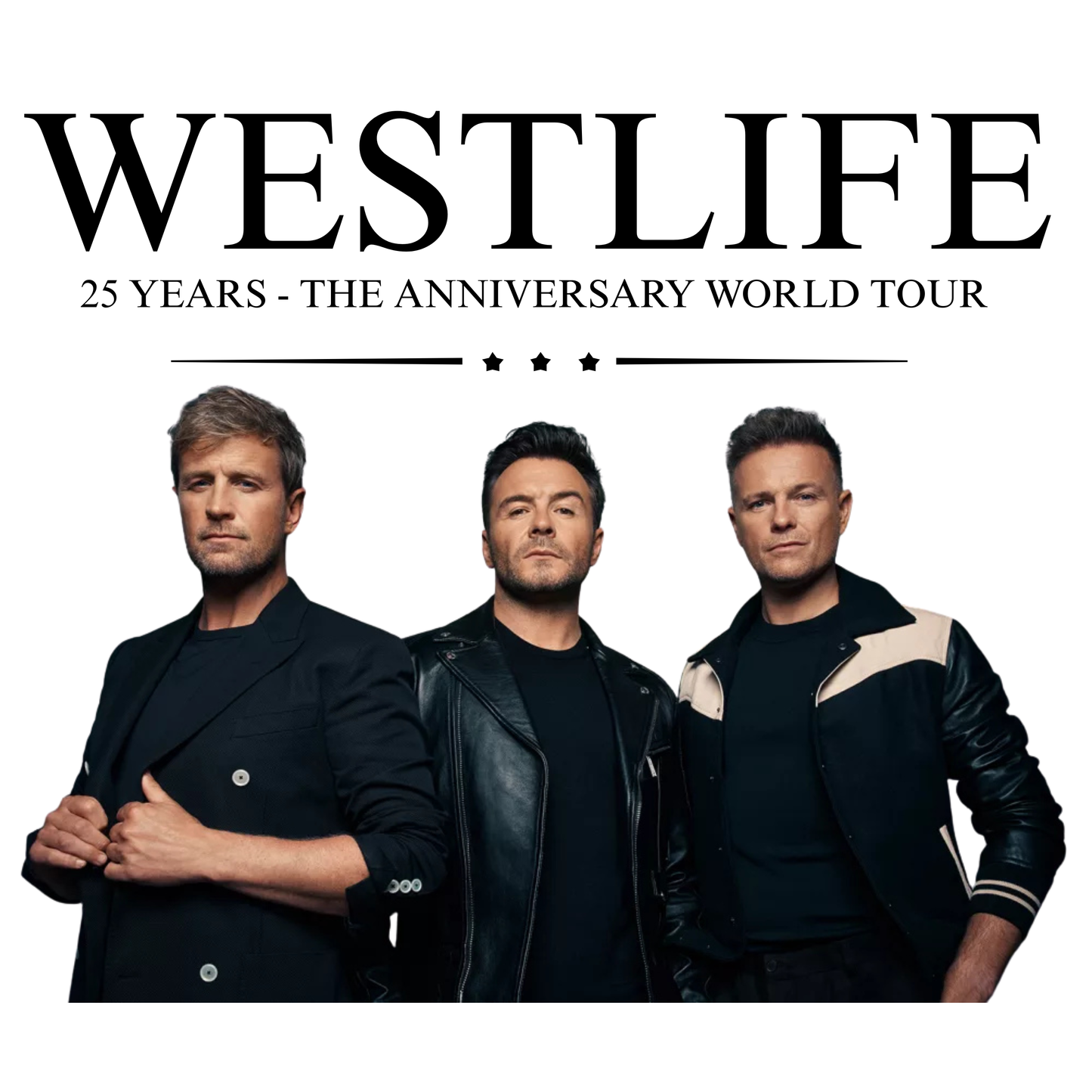 Westlife Black Design DTF Design (For Fabric)