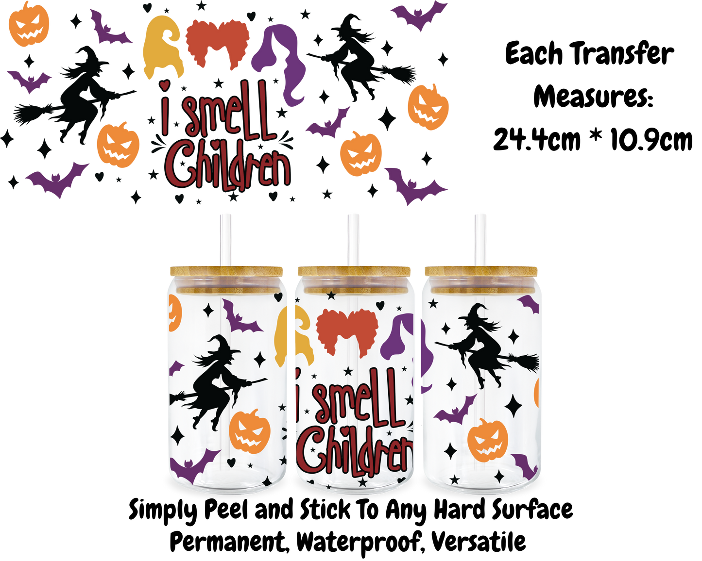 I Smell Children - 16oz UV DTF Transfer