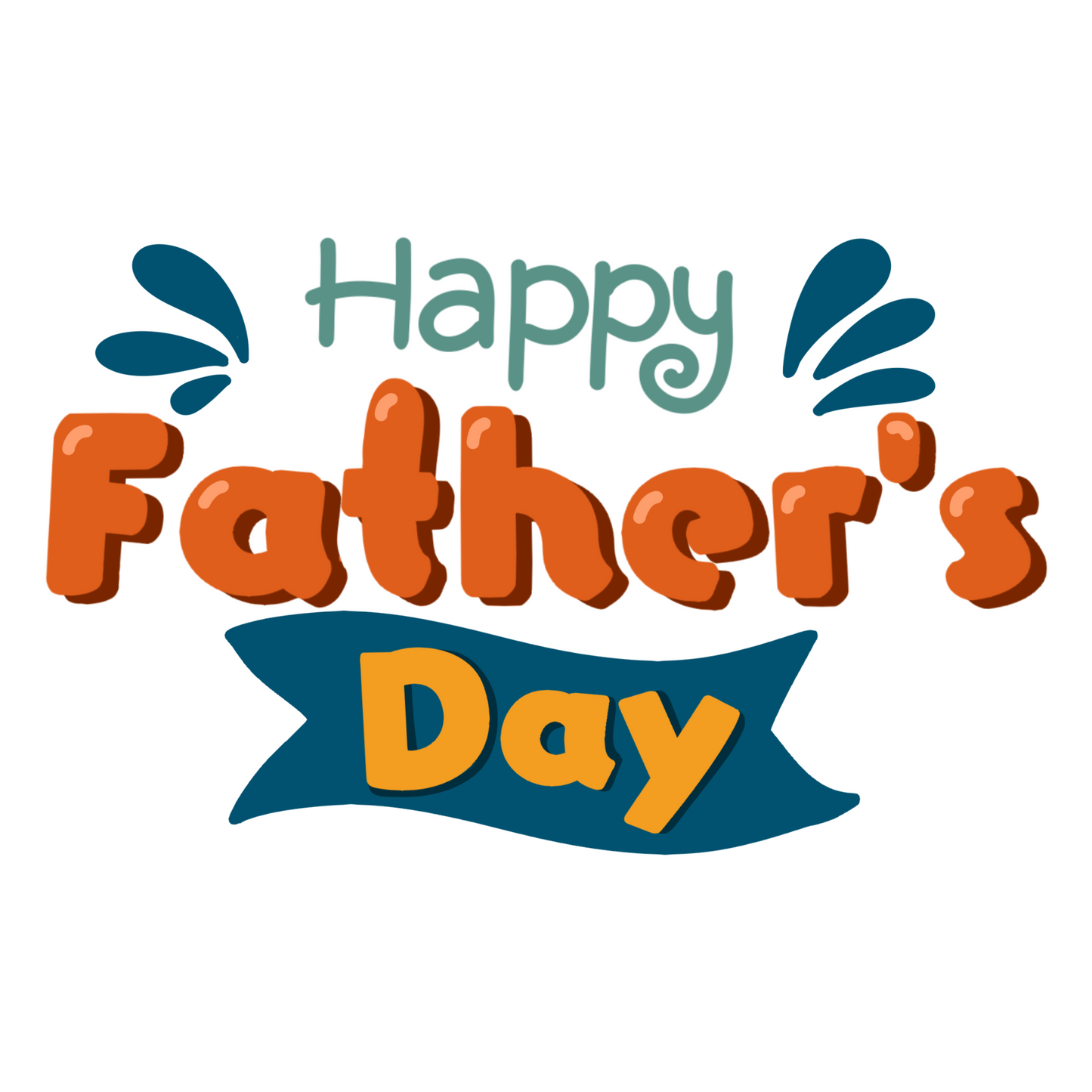 Happy Fathers Day UV DTF