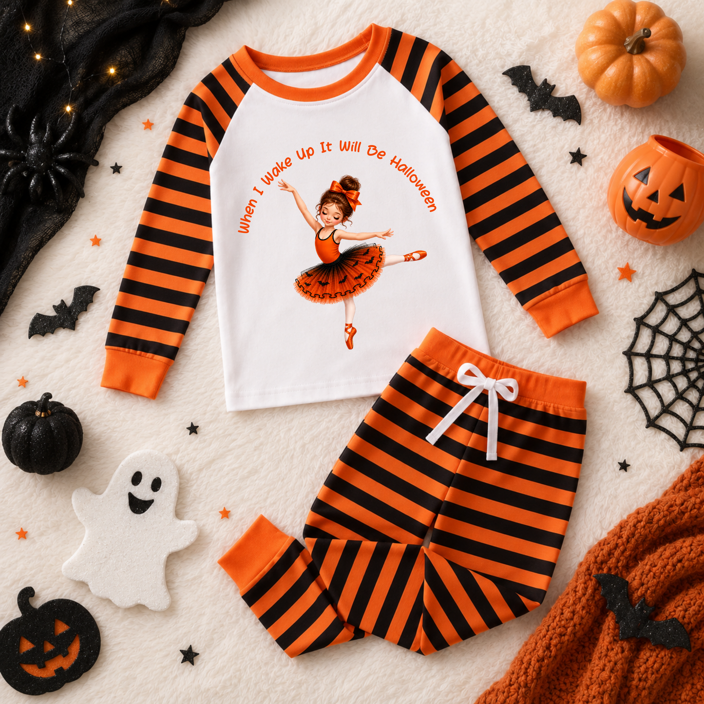 Halloween Ballerina With Text DTF Transfer