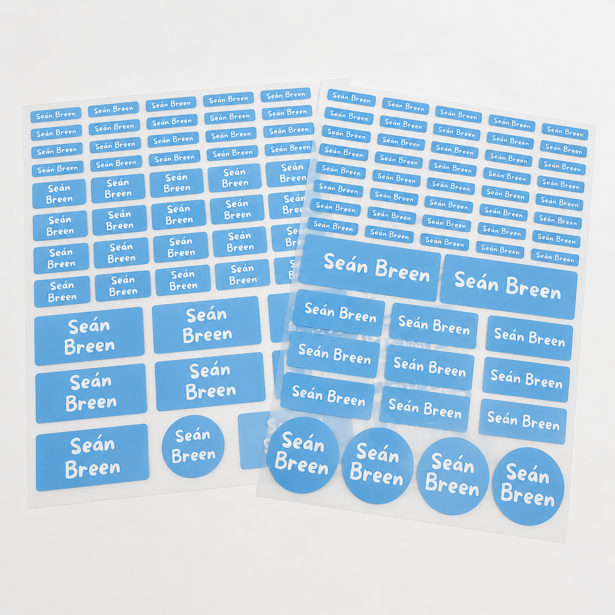 Personalised School Name Labels (A4 Size Sheets)