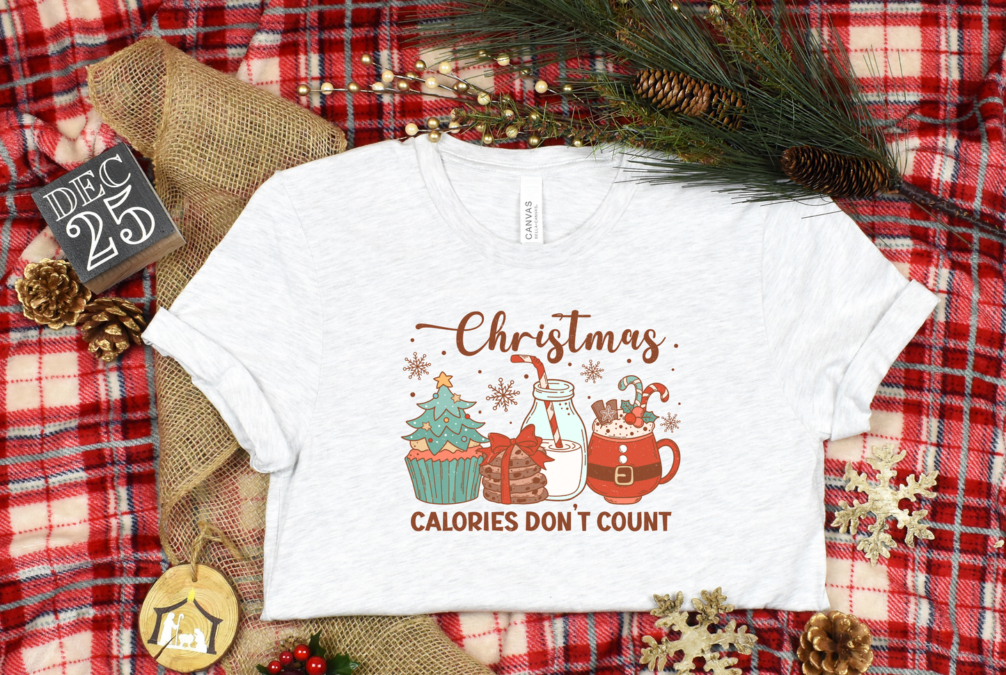 Christmas Calories Don't Count DTF Transfer