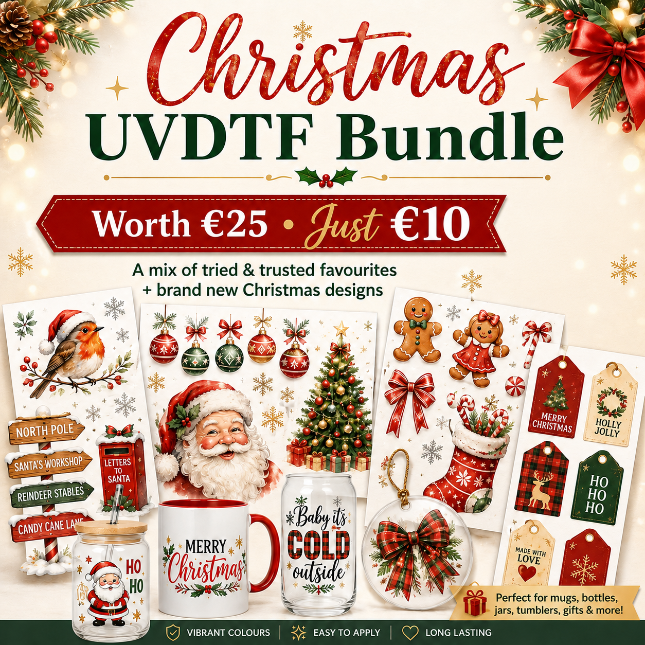 Christmas Theme UVDTF Value Bundle