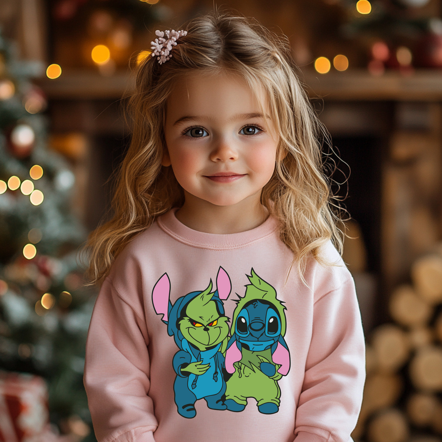 Stitch & Grinch DTF Transfer