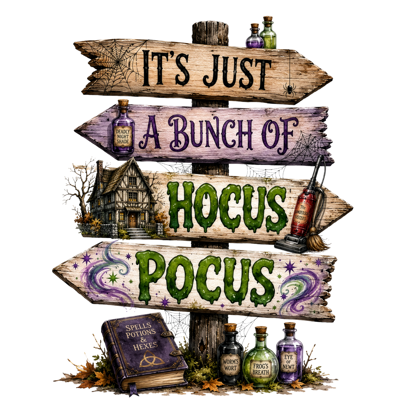 It's Just A Bunch Of Hocus Pocus UVDTF Transfer