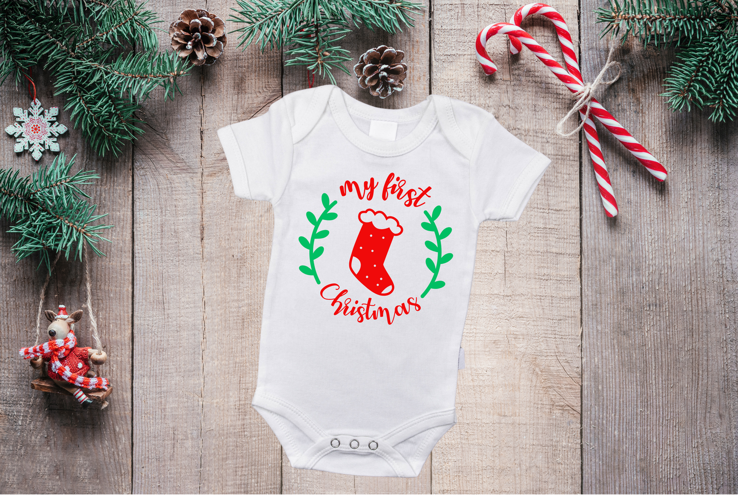 My First Christmas (Stocking Design) DTF Transfer