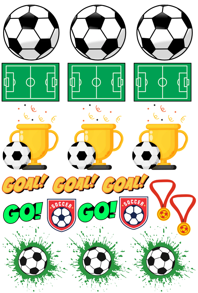 Soccer - 13.5*20cm UV DTF Sheet