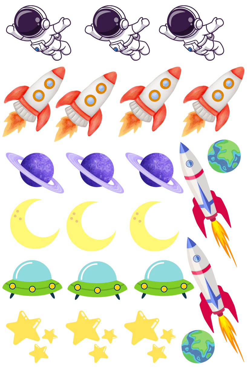 Space - 13.5*20cm UV DTF Sheet