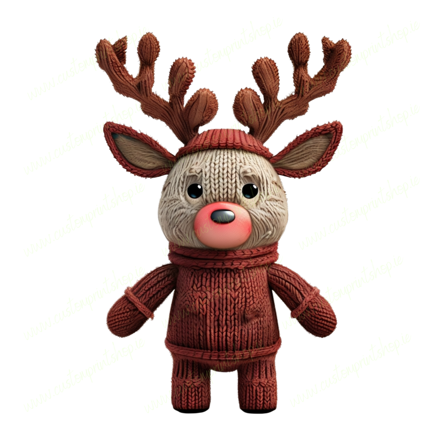 DIGITAL FILE - Knitted Effect Reindeer