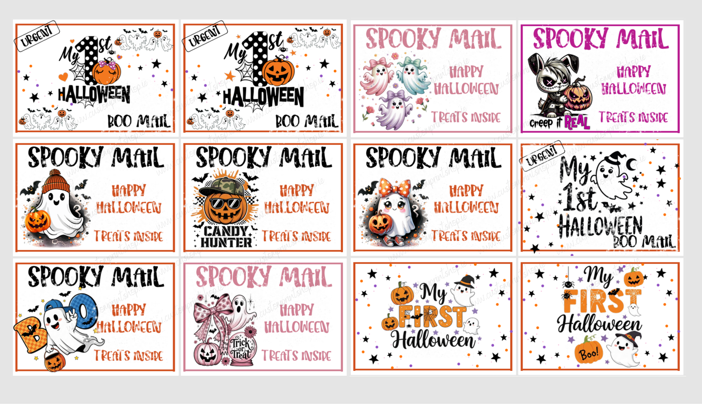 DIGITAL FILE - Halloween Treat Box Stickers