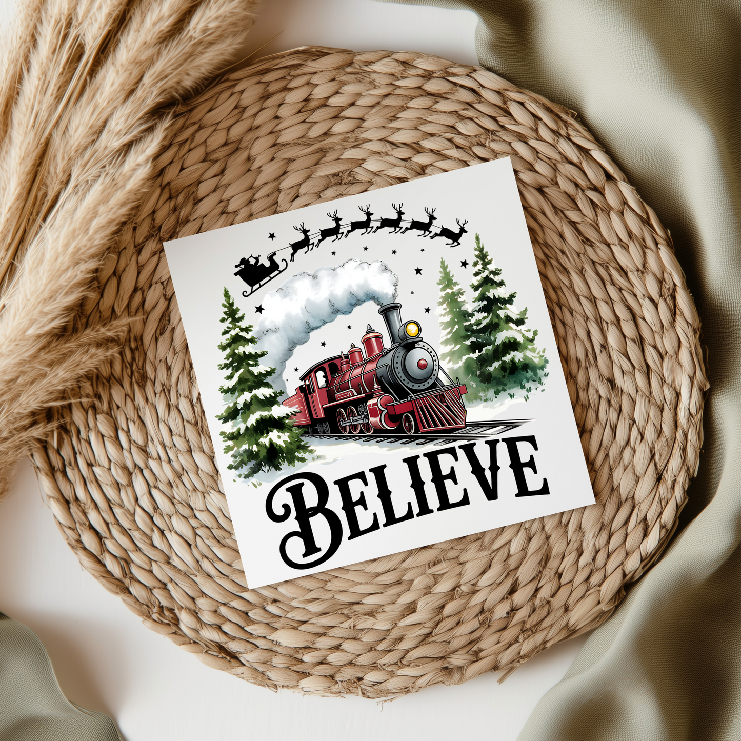 Believe Christmas Train UVDTF Transfer