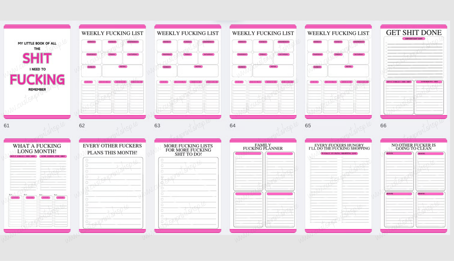DIGITAL FILE - Get Shit Done Planner