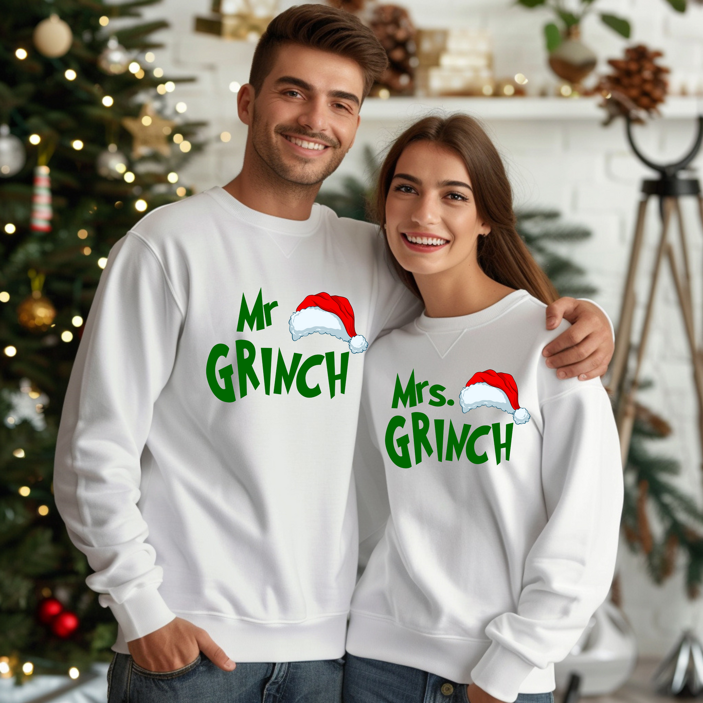 Mr Grinch & Mrs Grinch DTF Transfers