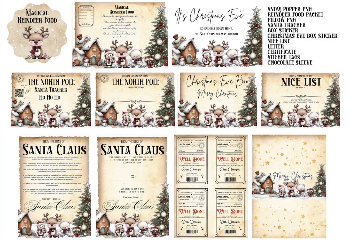 DIGITAL FILE - Christmas Forest Bundle