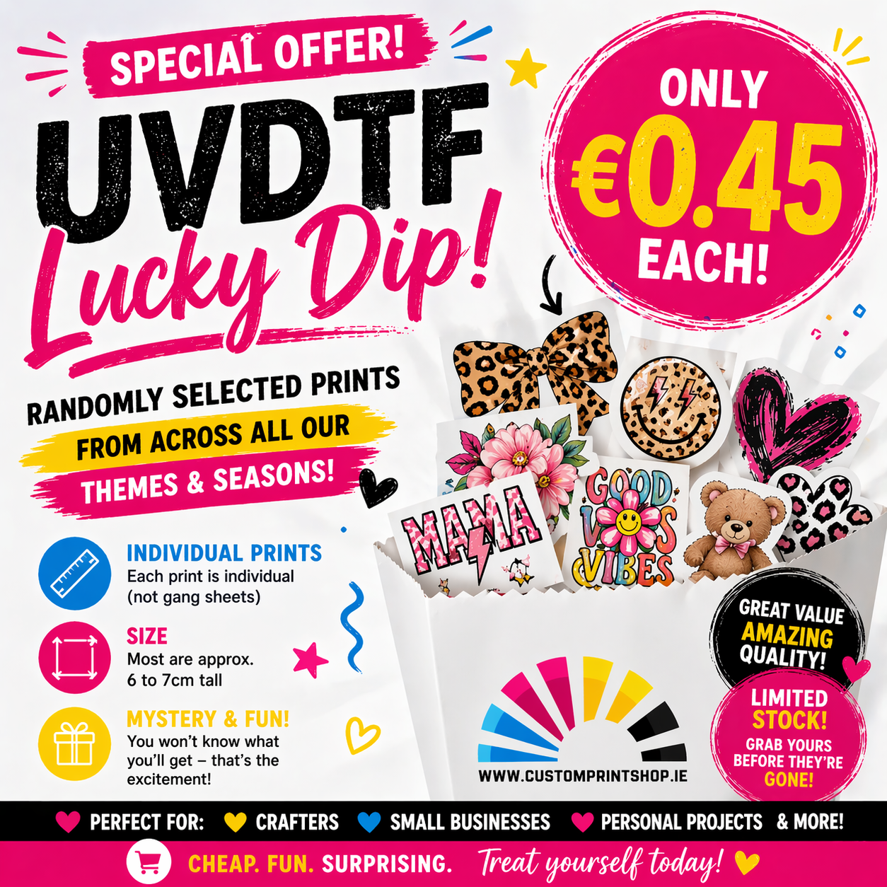 UVDTF Individual Print Lucky Dip