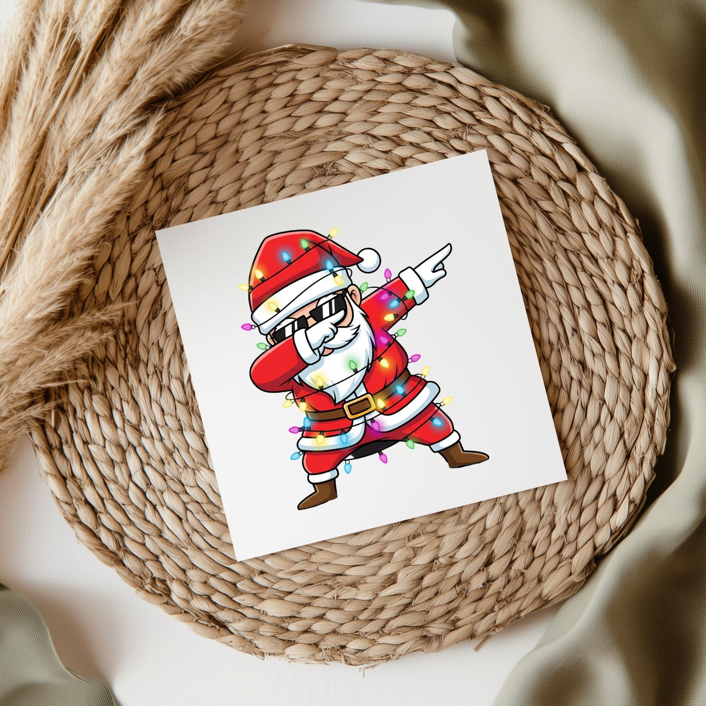 Dabbing Santa UVDTF Transfer