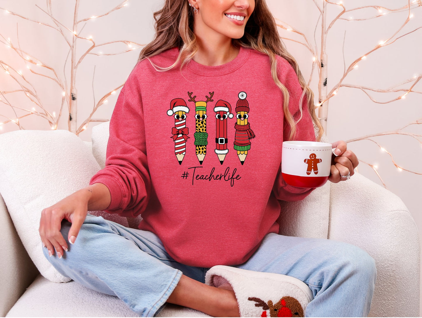 Teacher Life Christmas DTF Transfer