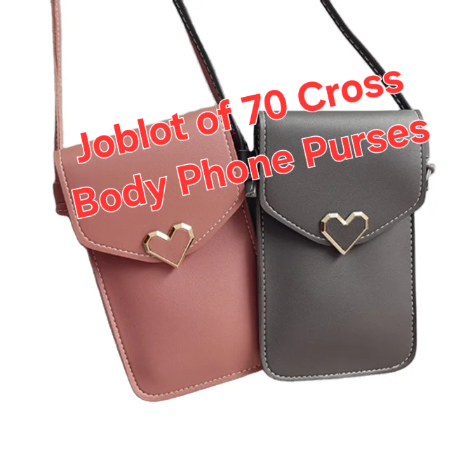 Joblot of 70 Crossbody Phone Purses