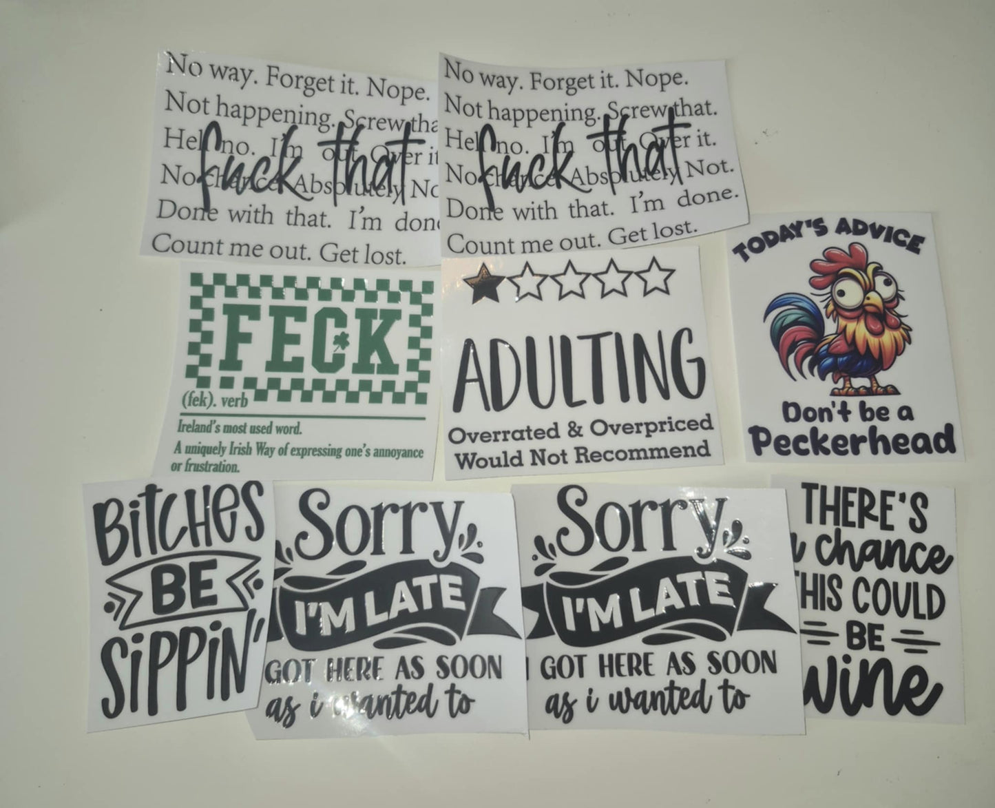 Rude UVDTF Decals Bundle