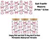 Cute Ghosts With Bows - 16oz UV DTF Transfer