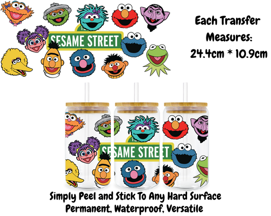Sesame Street - 16oz UV DTF Transfer