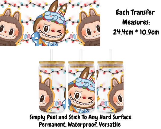 Fluffy Monster Christmas Lights - 16oz UVDTF Transfer