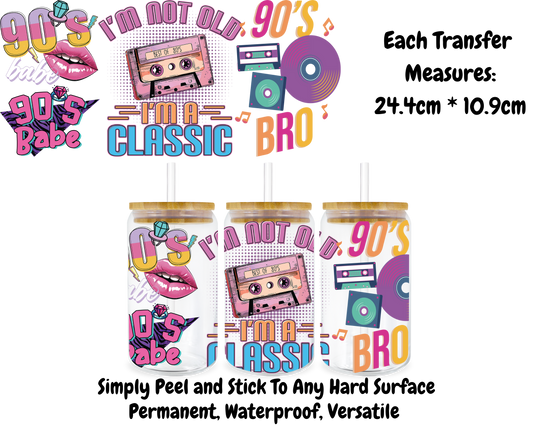 90's Babe - 16oz UV DTF Transfer