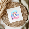 Unicorn Letters & Numbers UVDTF Transfer