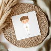 Communion Boy - Brown Hair UV DTF Decal