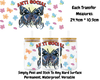 Anti Social Butterfly - 16oz UV DTF Transfer