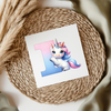 Unicorn Letters & Numbers UVDTF Transfer