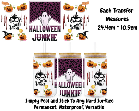 Halloween Junkie - 16oz UV DTF Transfer