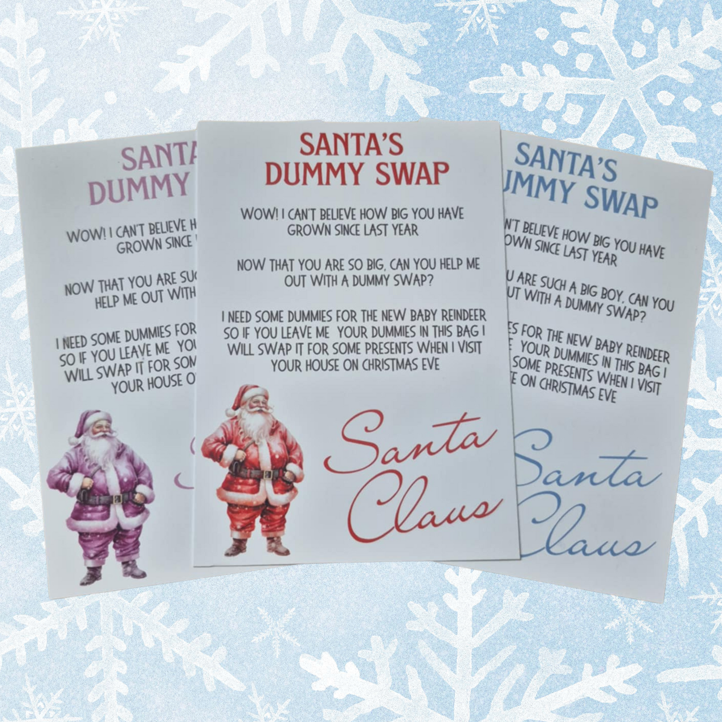 A6 Santa's Dummy Swap Certificate