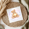 Memory Bear - Circle Shape UV DTF Decal