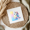 Unicorn Letters & Numbers UVDTF Transfer