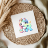 Unicorn Letters & Numbers UVDTF Transfer