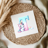Unicorn Letters & Numbers UVDTF Transfer