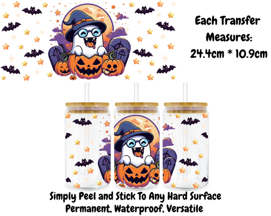 Cute Vampire Ghost - 16oz UV DTF Transfer