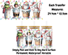 Christmas Characters In Cups - 16oz UV DTF Transfer