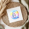 Unicorn Letters & Numbers UVDTF Transfer