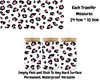 Leopard Print Pink/Black - 16oz UV DTF Transfer
