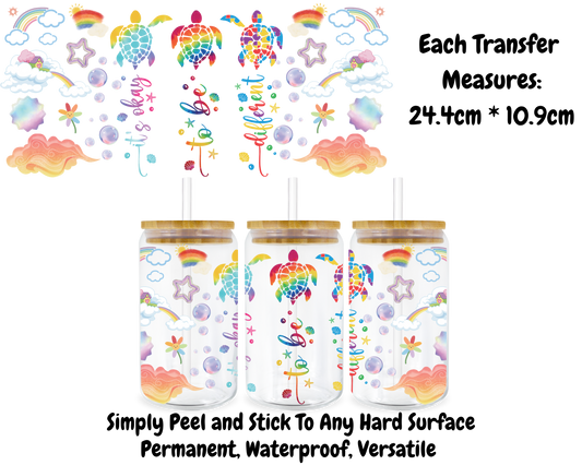 It's Okay To Be Different  - 16oz UV DTF Transfer