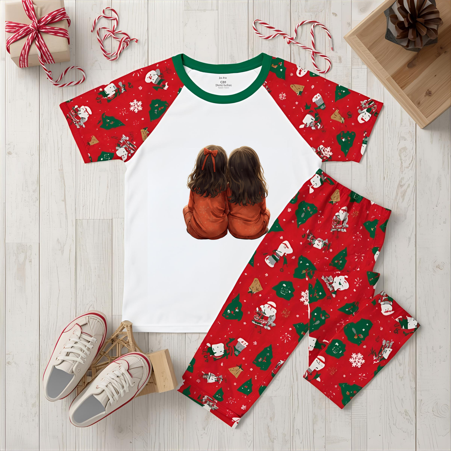 Christmas Pyjamas Girls DTF Transfer