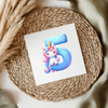 Unicorn Letters & Numbers UVDTF Transfer