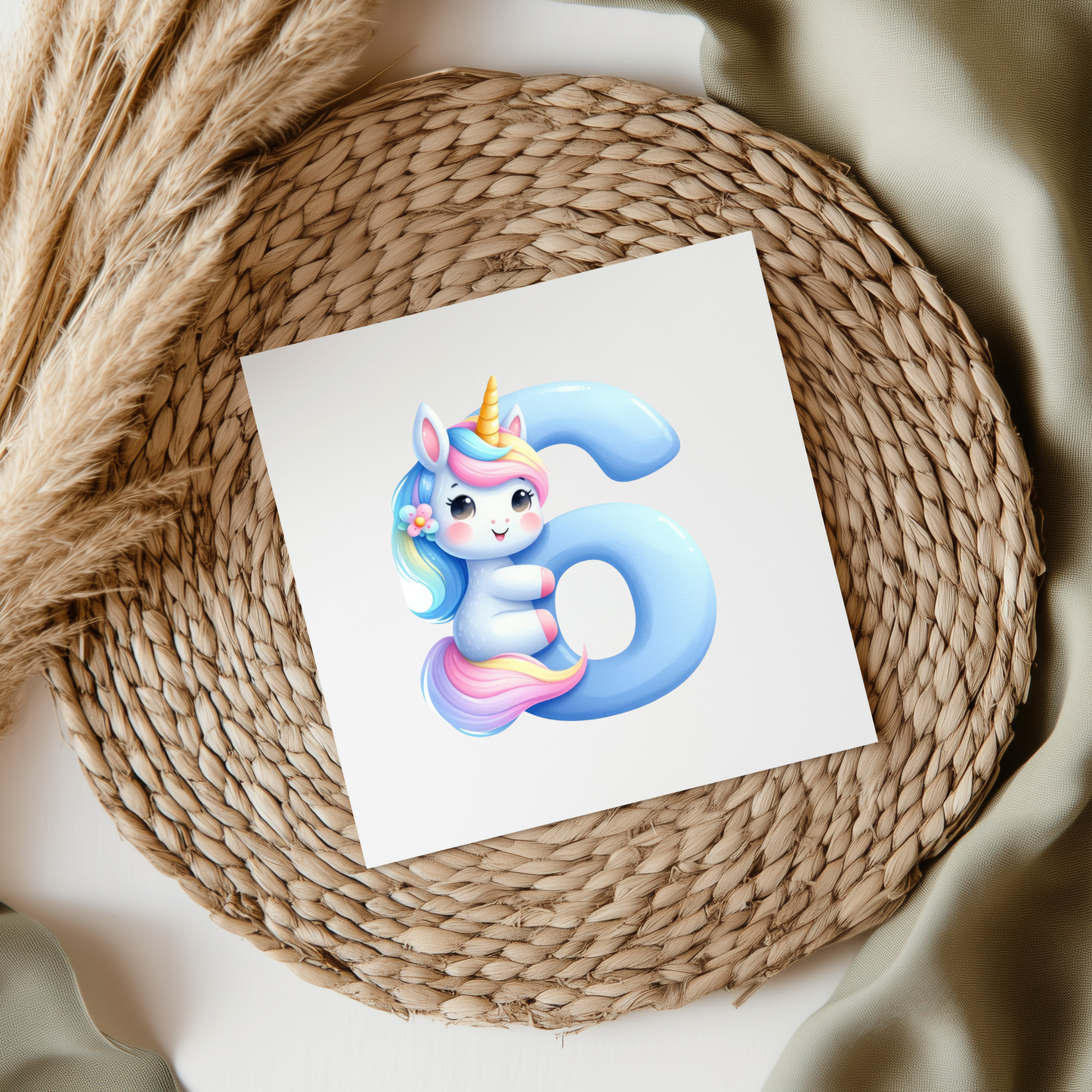 Unicorn Letters & Numbers UVDTF Transfer