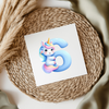 Unicorn Letters & Numbers UVDTF Transfer