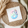 Unicorn Letters & Numbers UVDTF Transfer