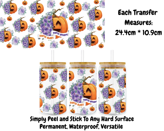 Sorta Sweet Sorta Spooky - 16oz UV DTF Transfer